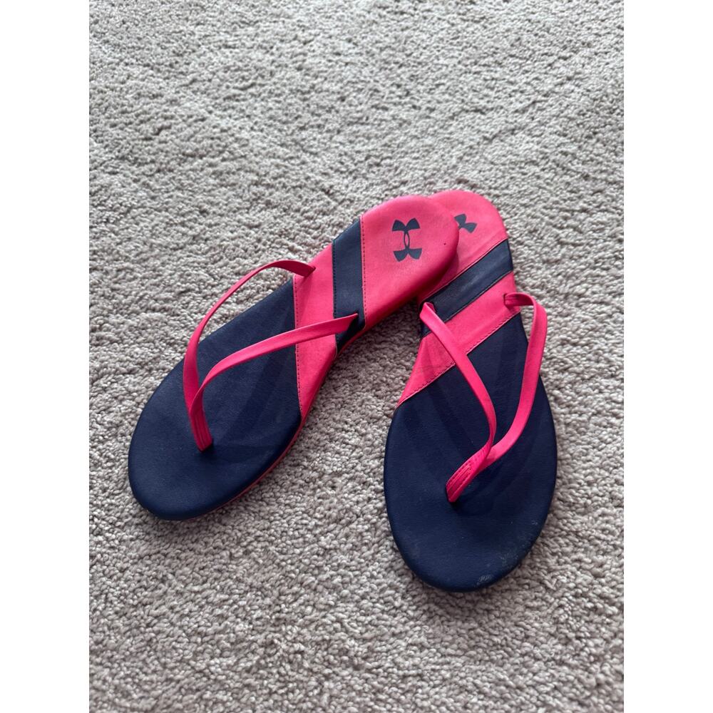 Under Armour Basic Flip Flops Thong Sandals Women's Size 9 Open Toe Easy On Off